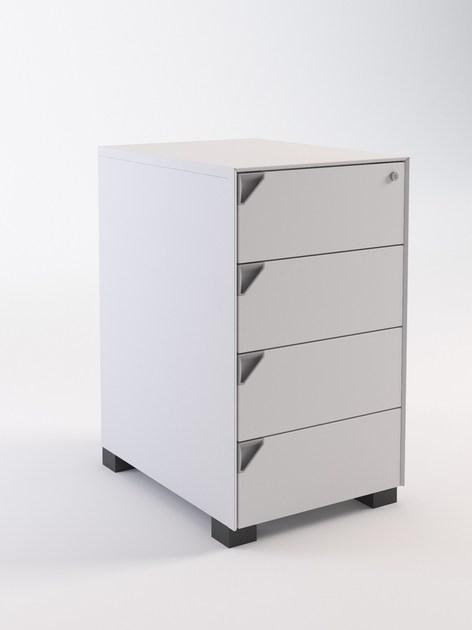 Steelbox by Metalway Низкий офисный ящик для хранения из листового металла с замком Joint sun-id-1428949 - Вид №12