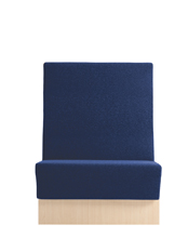 Space 249 h120 Модульная система сидений. Сиденье и спинка обитые. Ламинат спереди, по бокам и сзади (толщина борта 2 см). Линейный модуль 120 см. Спинка H 120 см. Et al. Space