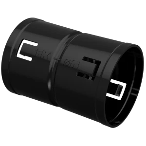 Муфта для двустенной трубы D63 мм цвет черный