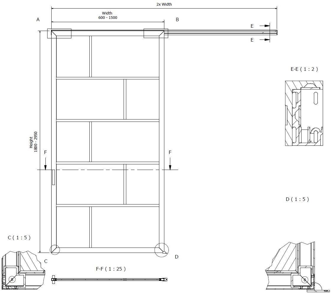 Portapivot Раздвижная стеклянная дверь sun-id-1474505 - Вид №7