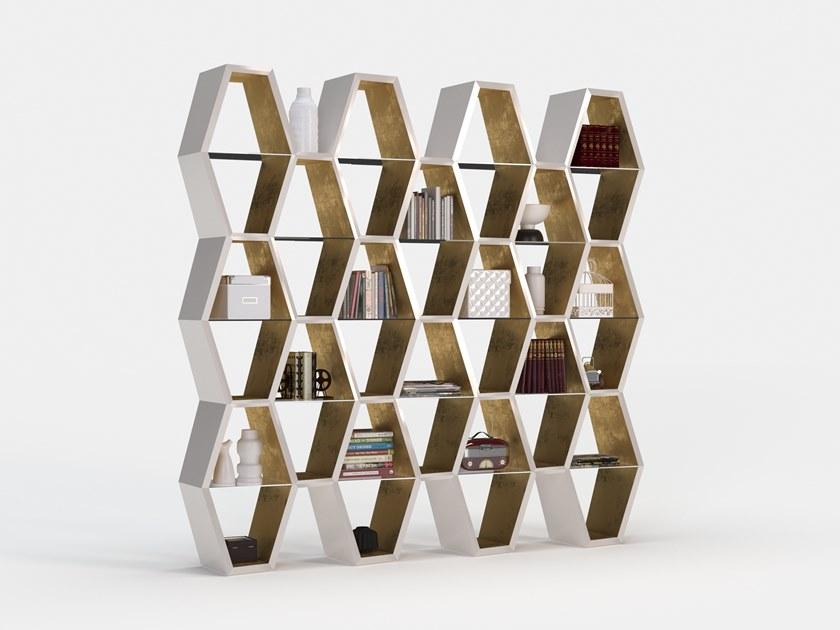 Jetclass Открытый лакированный книжный шкаф Houdi Jhd212c  - Вид №1