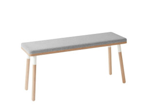 Мягкая скамейка из ткани