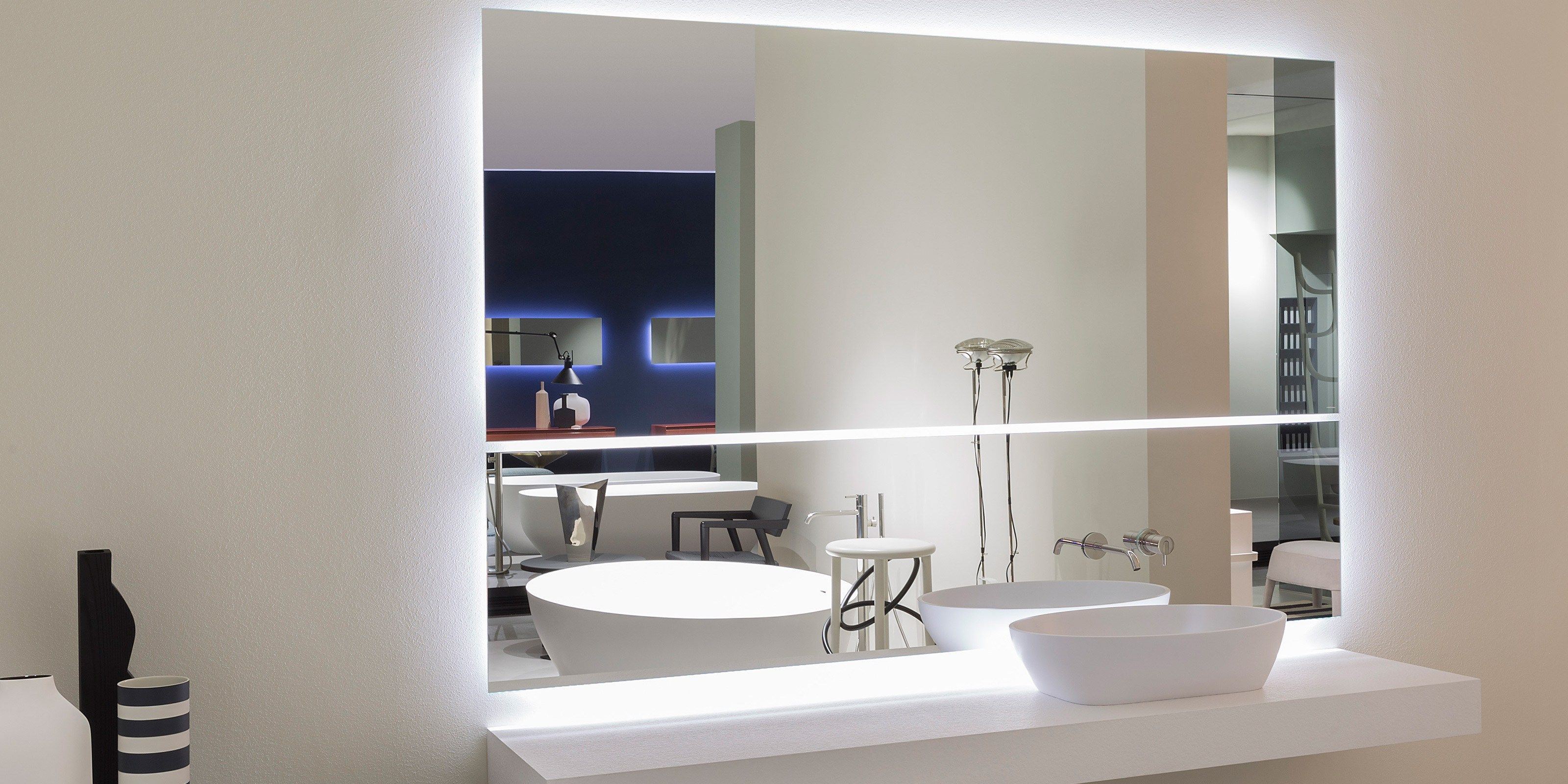 Настенное зеркало со встроенным освещением для ванной комнаты Antoniolupi NEUTRO & NEUTRO LED ARCH-00093868 - Вид №3