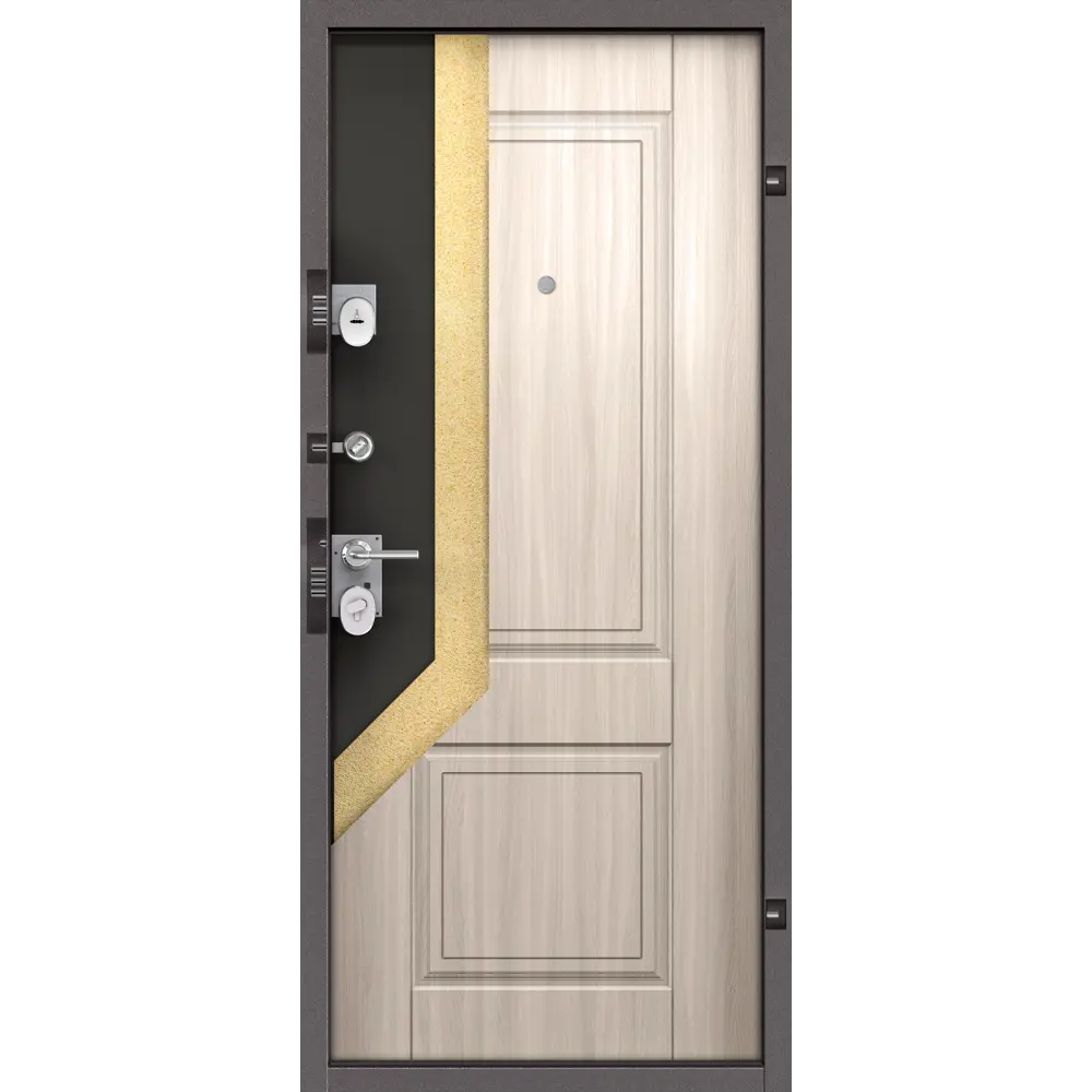 Дверь металлическая Ферн, 860 мм, правая, цвет дуб белый TOREX STLM-2112067 - Вид №13