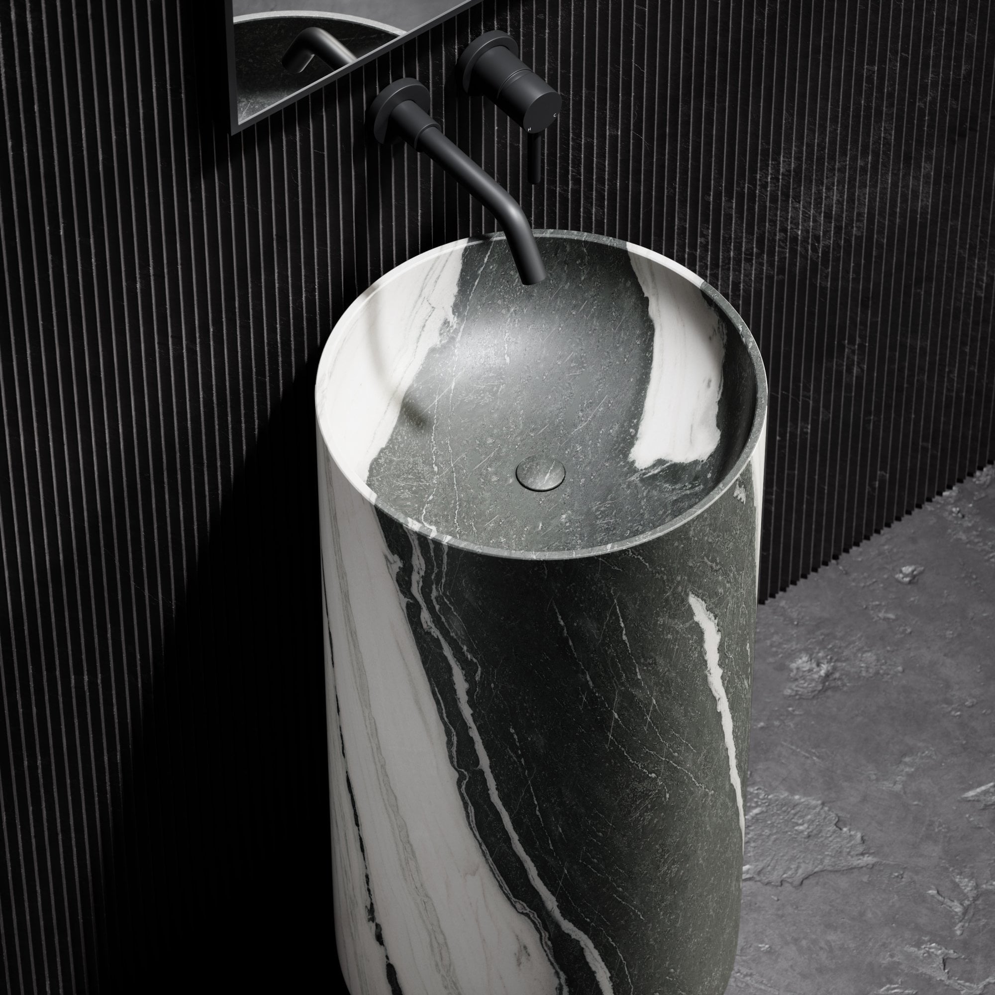 Мраморная круглая отдельно стоящая раковина LUSSO Designo ARCH-00033899 - Вид №3