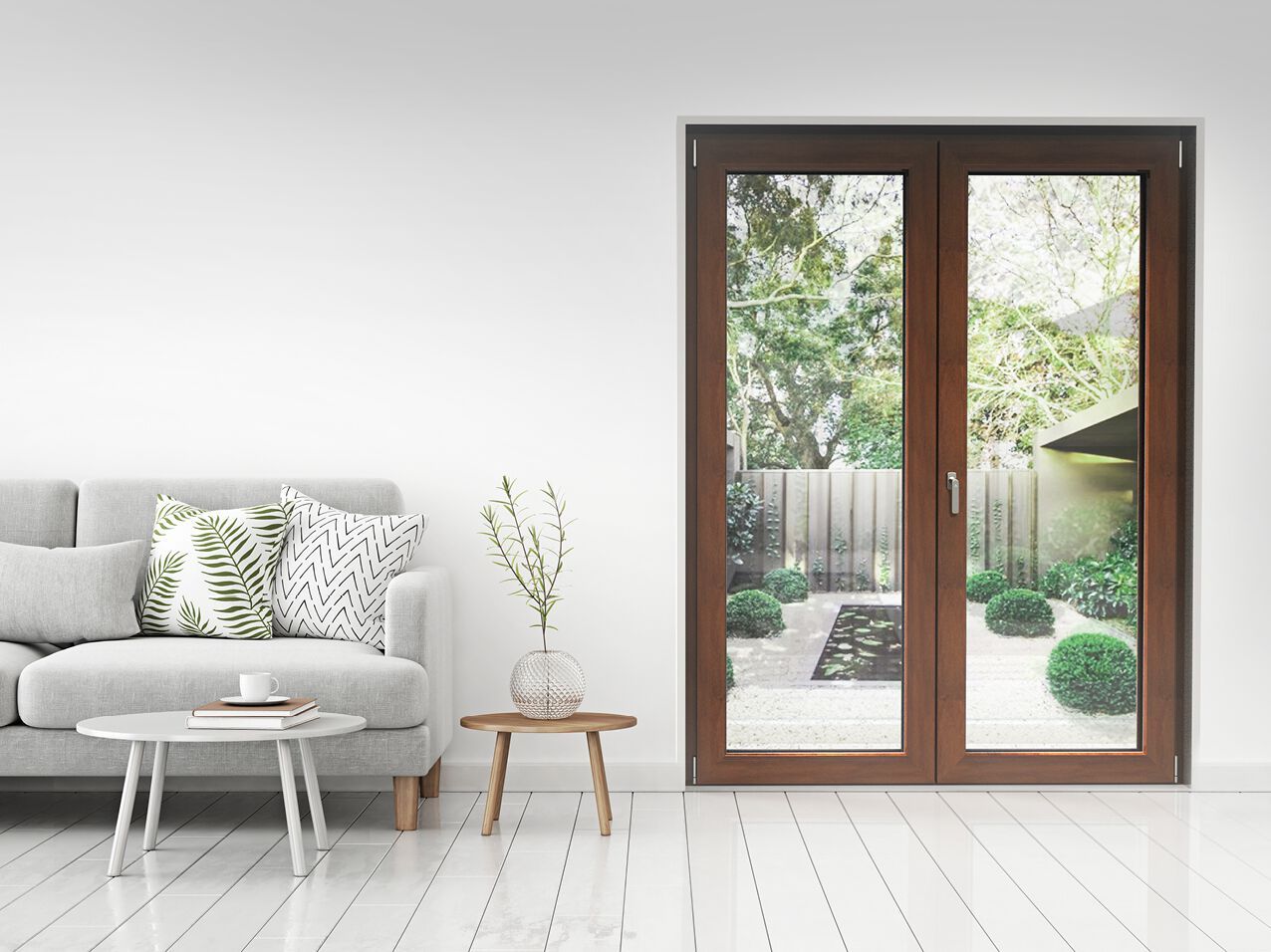 ПВХ створки тепловой резки окна GC Infissi THERMA ARCH-00094453 - Вид №1