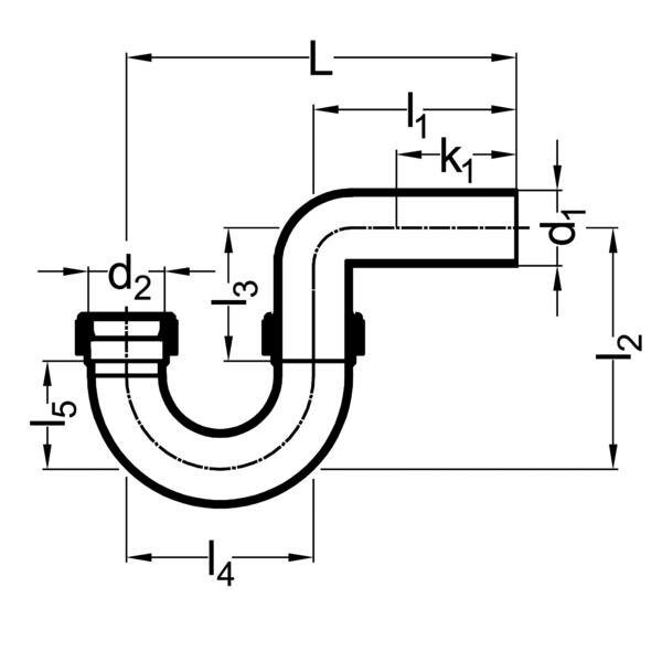 SANIT 121448030020 Сифон, ПЭ-сток, вертикальный / горизонтальный  - Вид №1