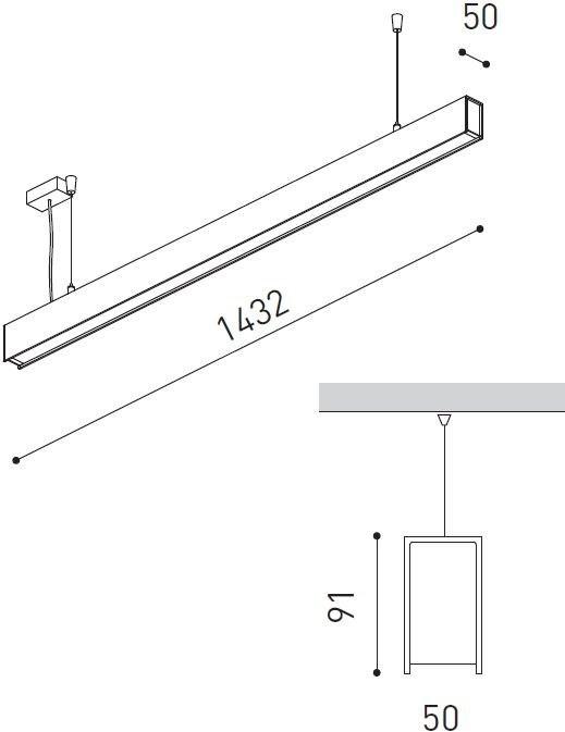 Arkoslight Светодиодный подвесной светильник из алюминия Fifty suspension sun-id-1400634 - Вид №33