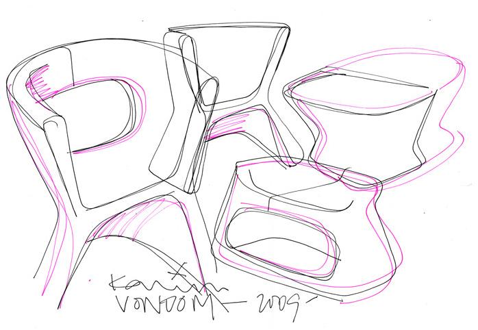 VONDOM Садовый журнальный столик / садовый стул из полиэтилена Pal sun-id-1458205 - Вид №5