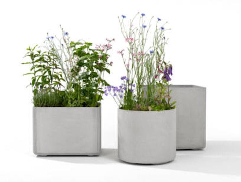 Бетонный низкий садовый горшок SWISSPEARL Softline ARCH-00038699 - Вид №1