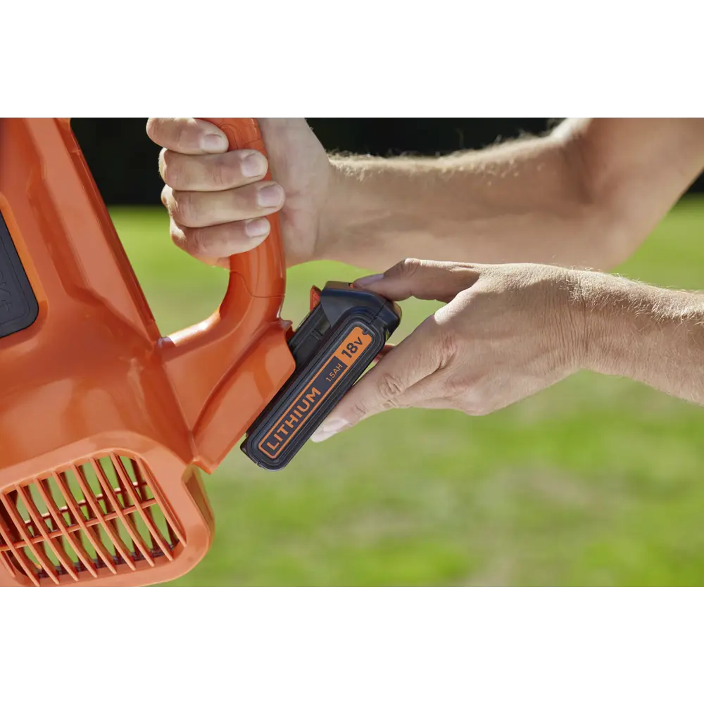 Воздуходувка аккумуляторная Black Decker 18 В АКБ и ЗУ в комплекте BLACK + DECKER STLM-2020306 - Вид №5