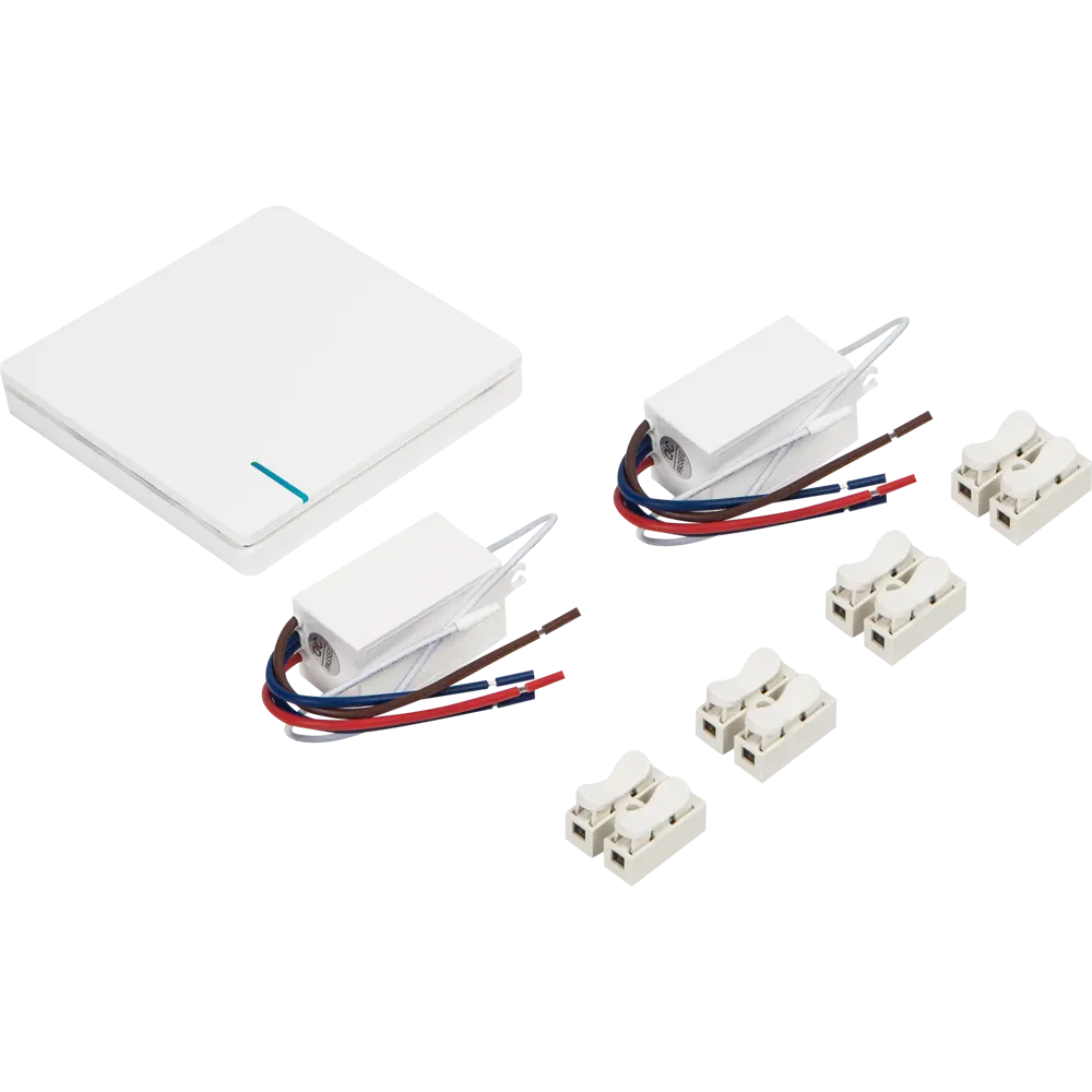 Выключатель беспроводной 2 клавиши цвет белый SKYBEAM STLM-2067650 - Вид №5