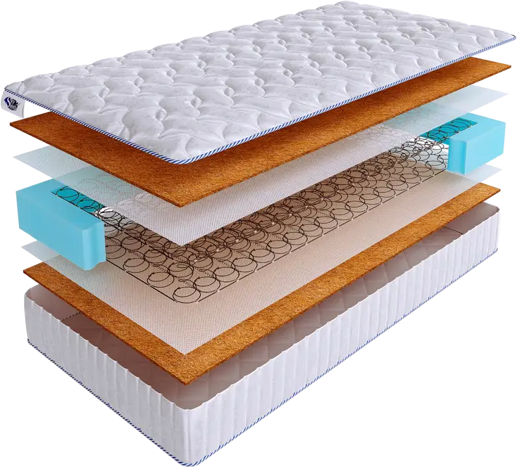 90956148 Матрас SkySleep ENJOY HARD BS 80x190 см зависимый пружинный блок, односпальный, ортопедический, жесткий, кокосовый STLM-1069343