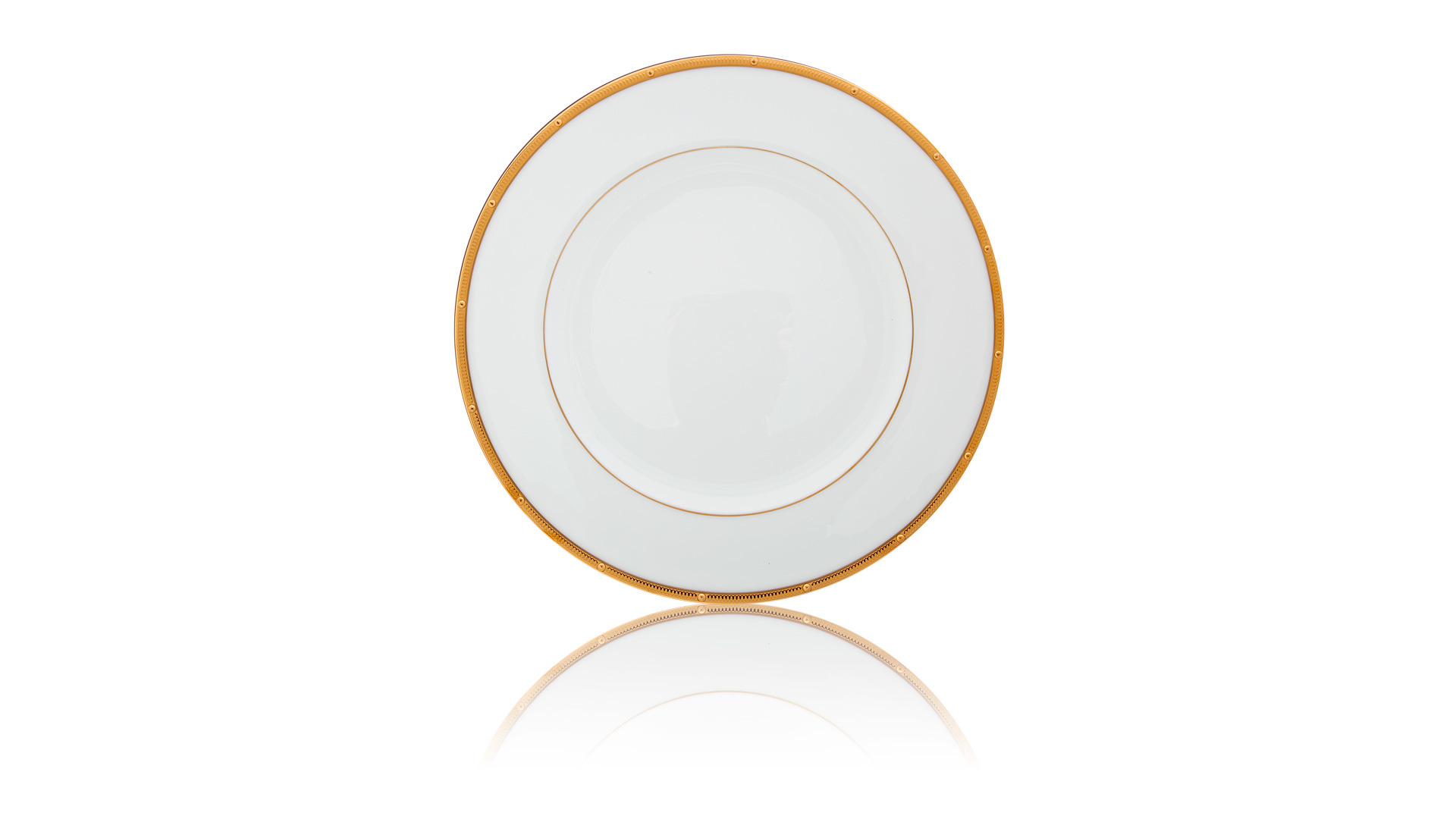 10672917 Noritake Набор тарелок закусочных Noritake Рочель,золотой кант 22см, фарфор, 6шт Фарфор костяной  - Вид №1