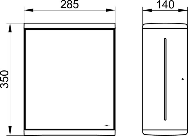 12785010200 Дозатор бумажных полотенец KEUCO Collection Moll - Вид №2