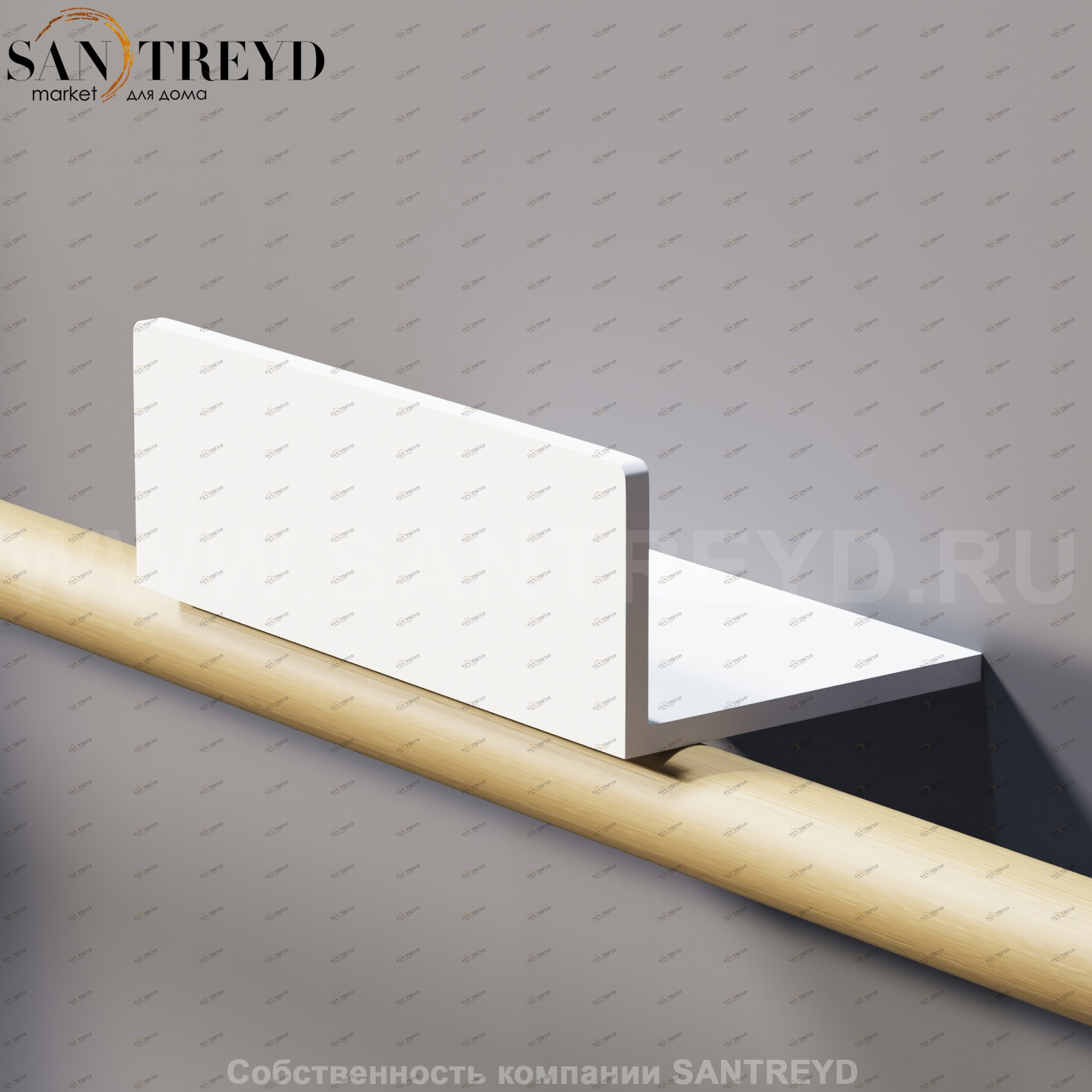 Agape DOT LINE Полка для душа белая ADTL0465.Z ADTL0465Z