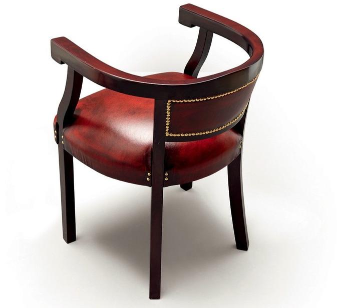 Caroti Мягкое кожаное кресло с подлокотниками  1020  - Вид №1