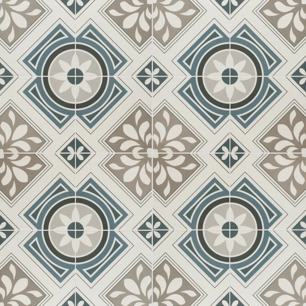 Плитка напольная Borneo Grey 45x45 см 1 м² цвет бежево-голубой Santreyd Timeless STLM-2068798 - Вид №1