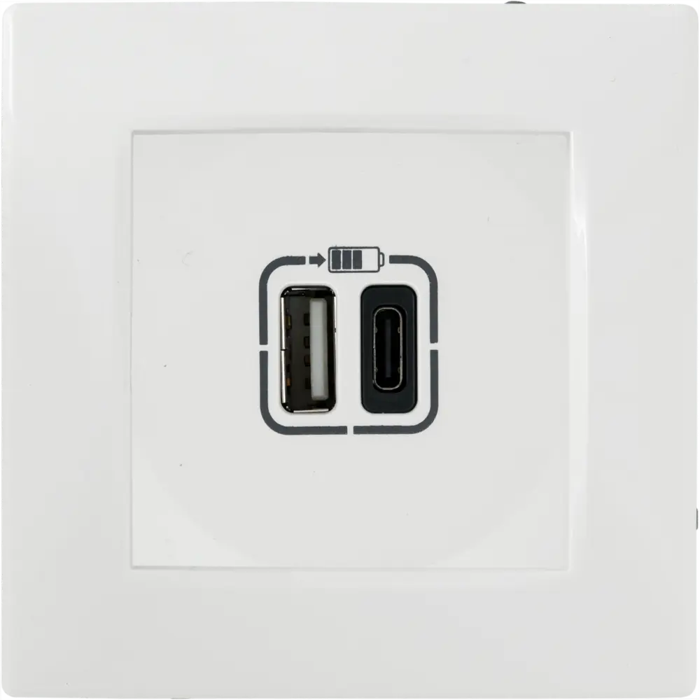 Зарядное устройство USB тип А / тип С - Legrand Etika - 3000мА 15Вт - белый STLM-2044735 - Вид №3