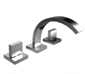 43503 / DA Смеситель для биде с тремя отверстиями и сливом clicclac. Bongio Domino Q
