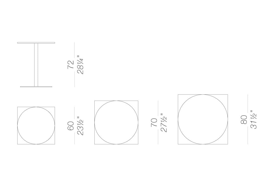 Круглый садовый стол Lapalma BRIO OUTDOOR ARCH-00067118 - Вид №2