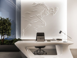 Трехмерная декоративная гипсовая панель