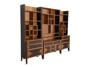 Самонесущий книжный шкаф из тикового дерева