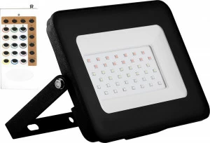 Уличный прожектор светодиодный с пультом ДУ 19х3х18 см черный Feron 29702 FERON  00-3956140 Черный