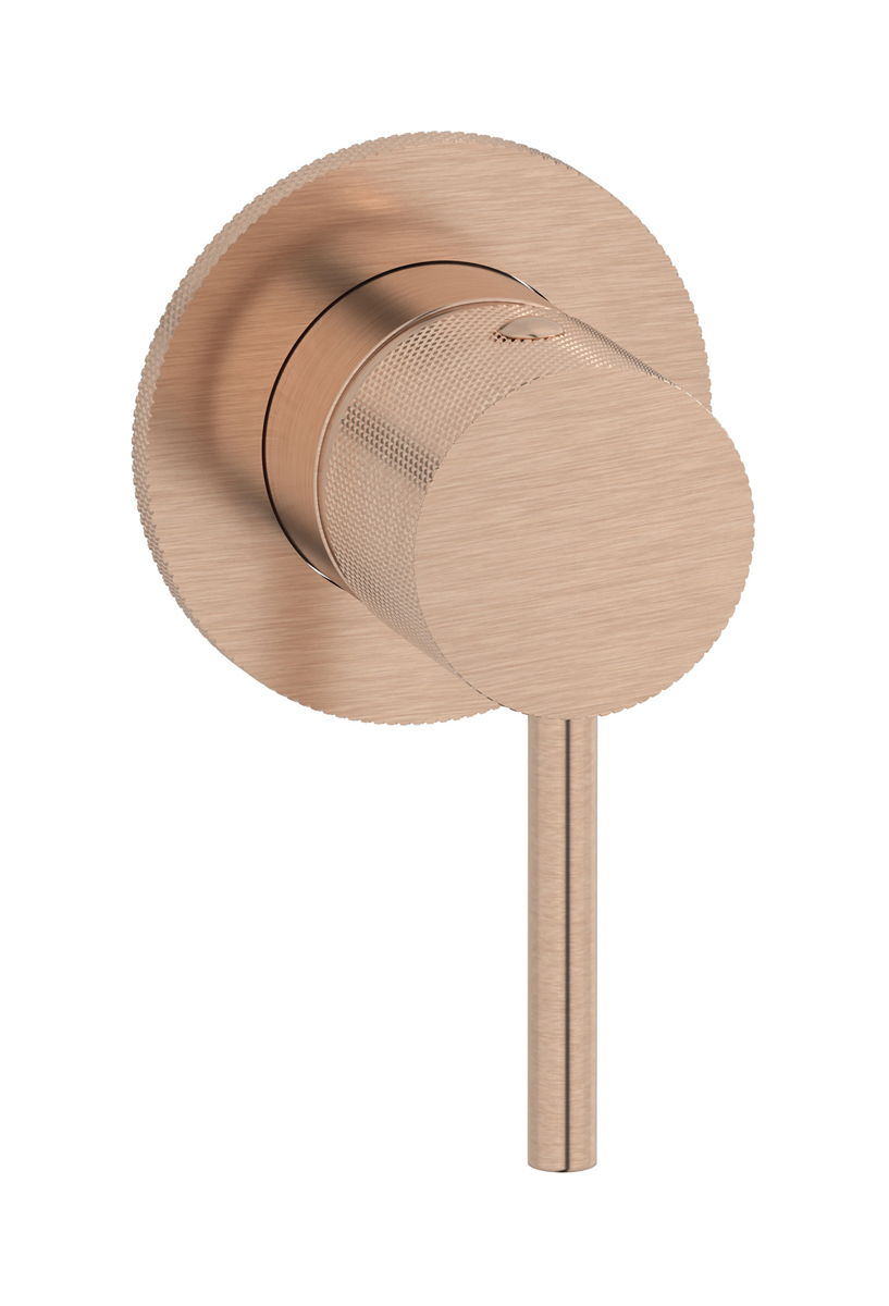 Внешние части встроенного смесителя на 1 потребителя. WE ARE IB id305sr Brushed Rose Gold Industria