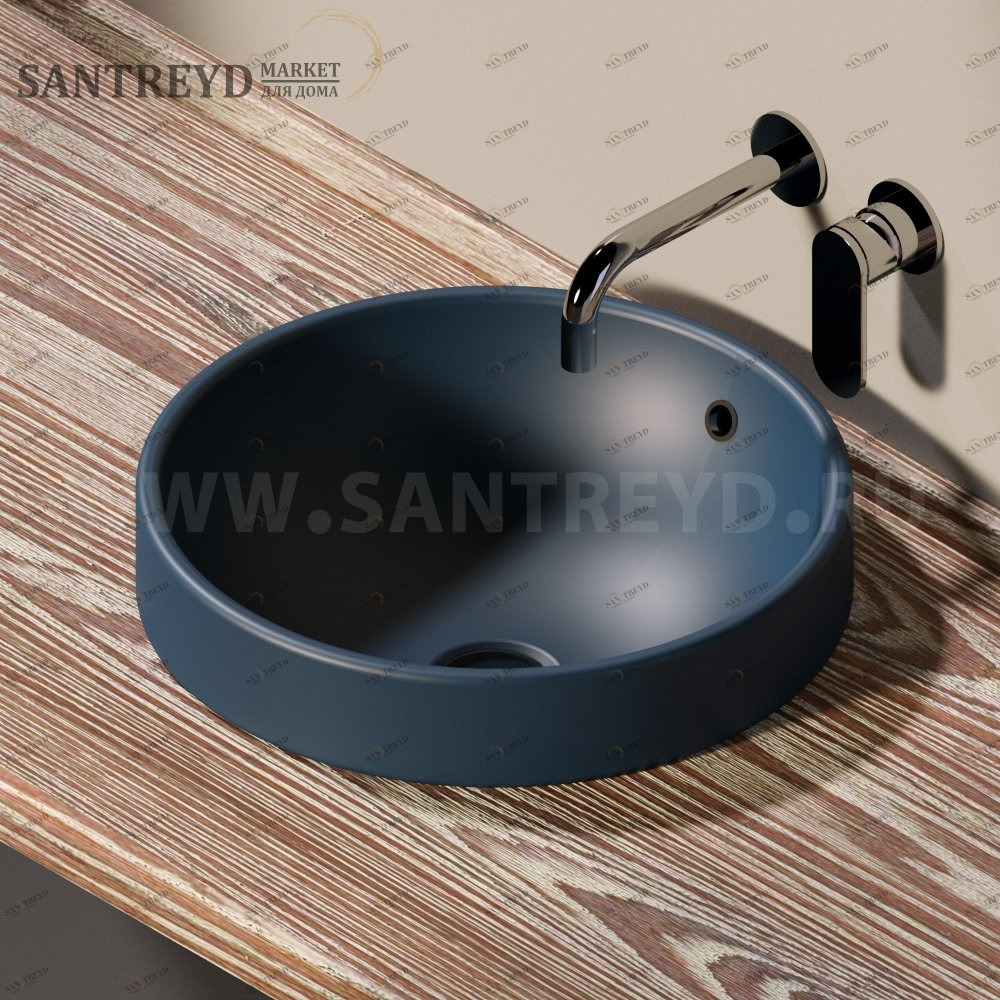 505542C7016 Накладная раковина под столешницу  круглая Ceramica Flaminia Twin