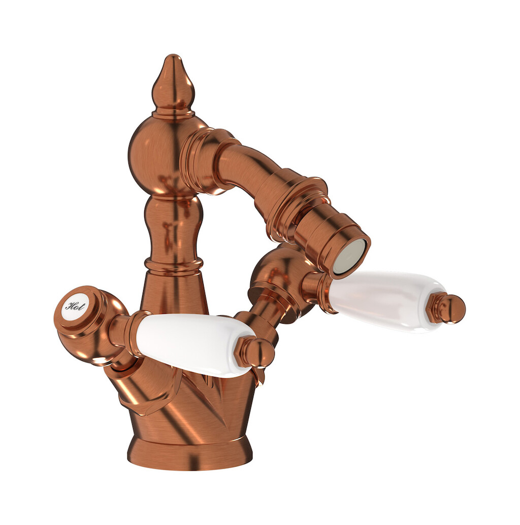 Смеситель для биде с 2 ручками в комплекте с донным клапаном. WE ARE IB hl225rr_2 Antique Copper Hermes