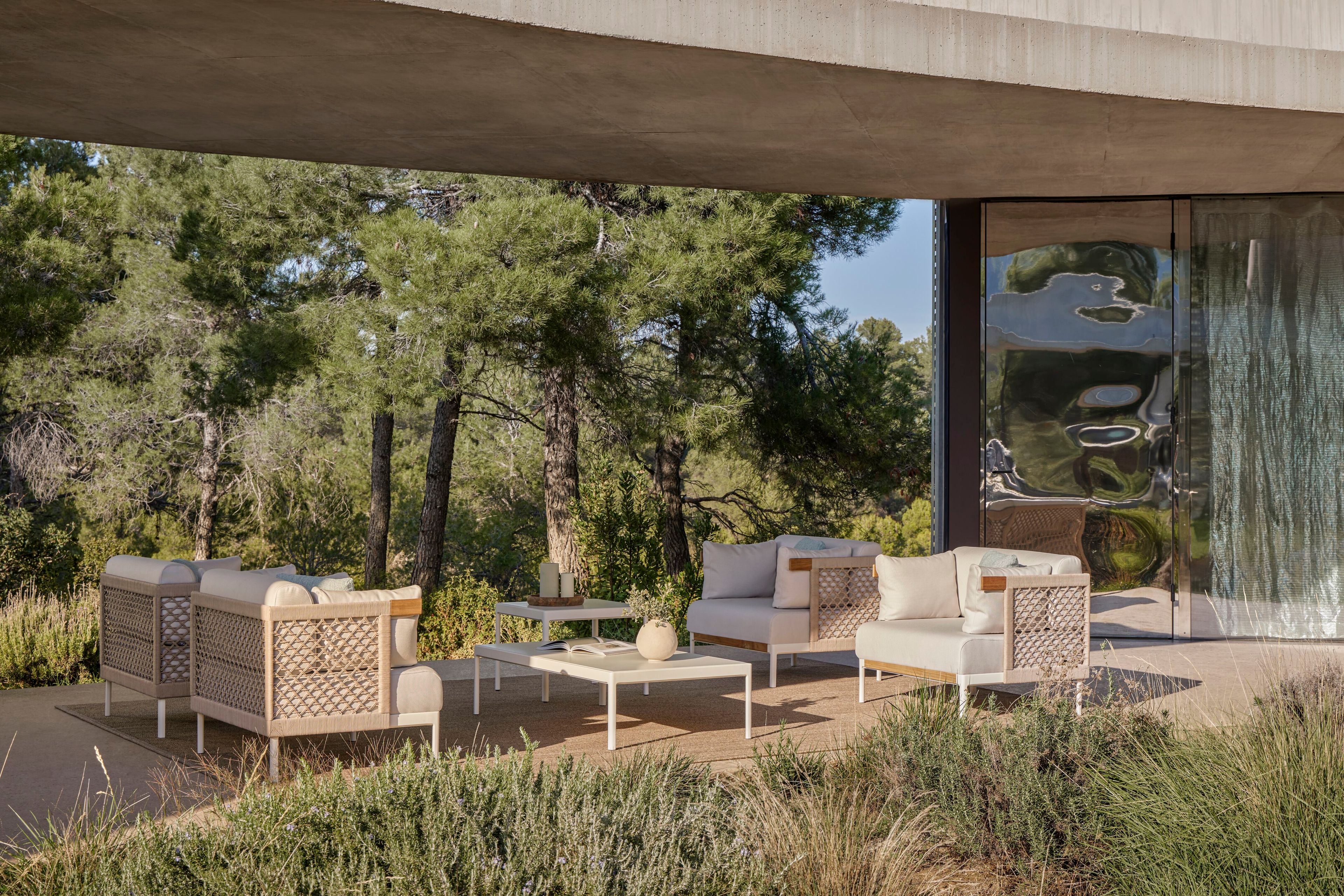 Веревочное и тканевое садовое кресло с подлокотниками POINT Legacy ARCH-00037863 - Вид №8