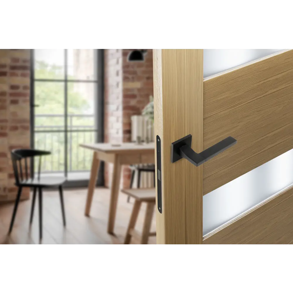 Дверные ручки Edson EDS-133H-Q2 в элегантном черном исполнении 85170387 STLM-0059389 - Вид №8