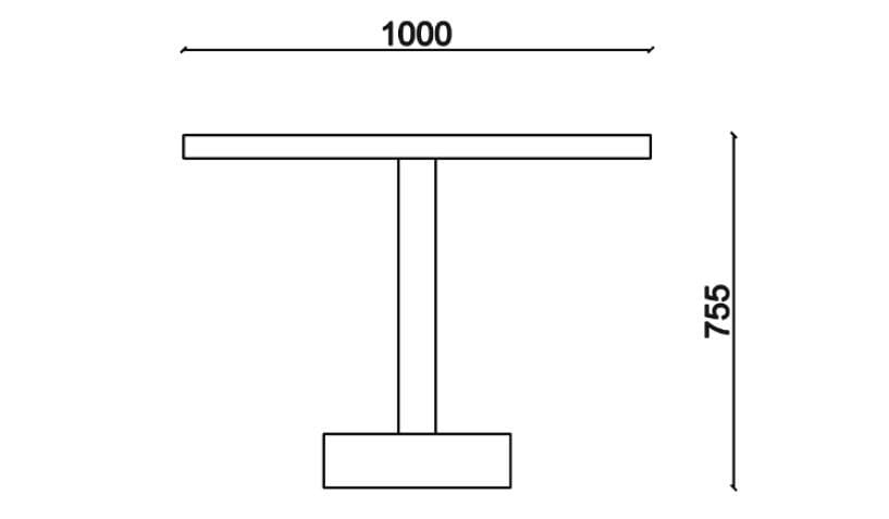 Круглый стол из черного дуба Falsasquadra Leandro ARCH-00143747 - Вид №2