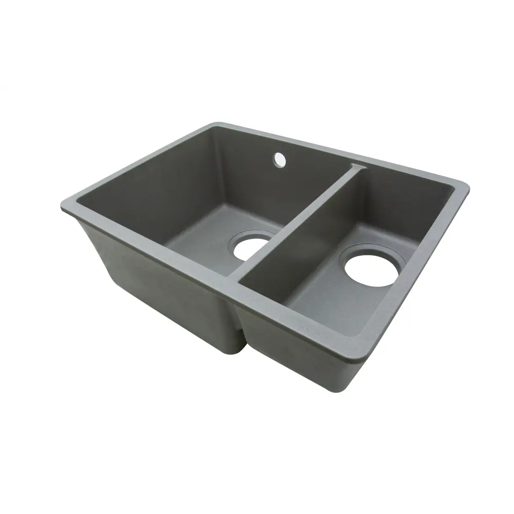 Кухонная мойка DELINIA кварцевая 55×42 см с двумя чашами 87796843 STLM-0075737 - Вид №3