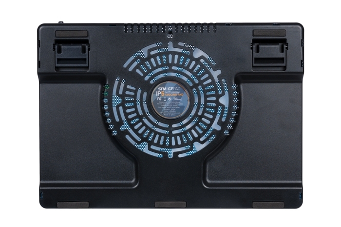 IP5 Blue laptop cooling (15,6", 1x(160x160), 2xusb, 4 led backlight, black plastic+metal mech) STM Santreyd  - Вид №1