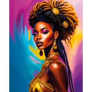 Картина на стекле Postermarket Красочная леди 40x50 см