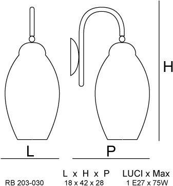 Siru Настенный светильник из муранского стекла Nautilus Rb 203-030 - Вид №1
