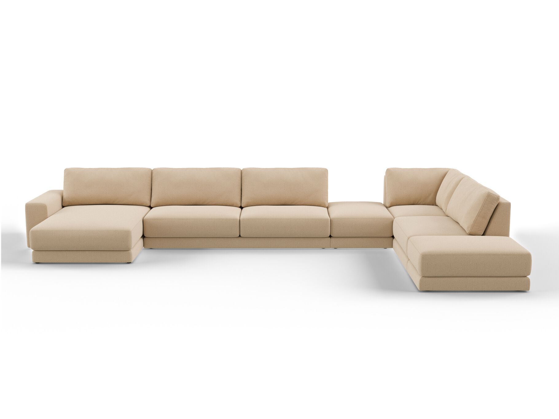 Угловой диван из ткани с полуостровом DÔME DECO Awaken ARCH-00099055 - Вид №8