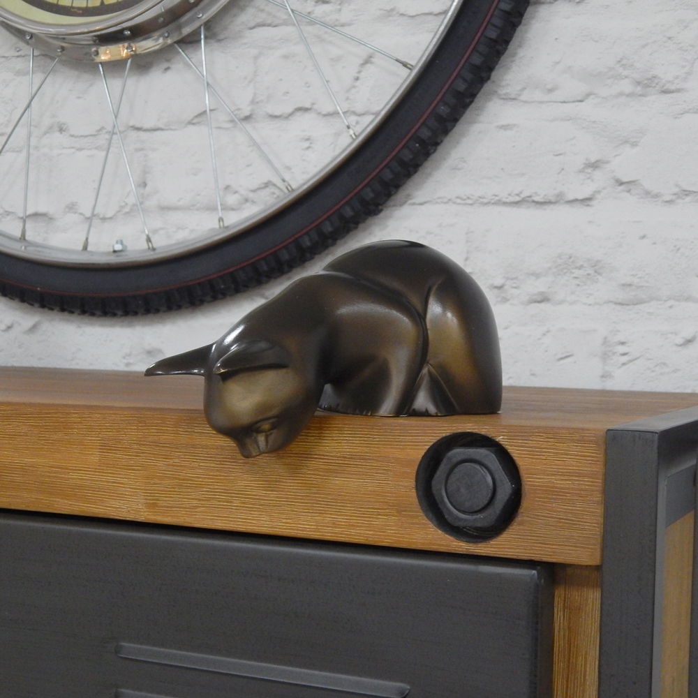 22060 Статуэтка Кошка на полку Бронза BOGACHO 4627138195260 - Вид №6