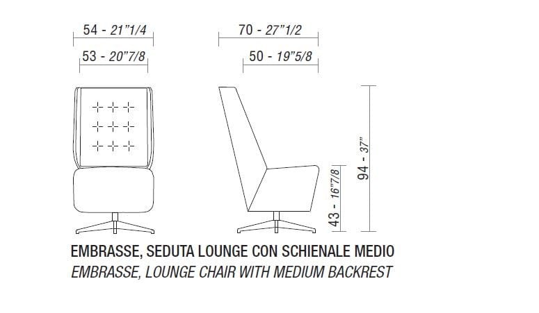 Тканевое кресло с подлокотниками ESTEL GROUP Embrasse ARCH-00135723 - Вид №8