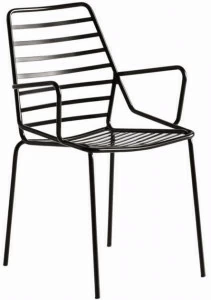 GABER Садовый стул из окрашенного металла с подлокотниками Link