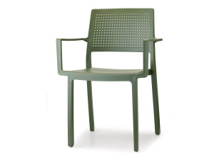 Стул из инженерного пластика с подлокотниками