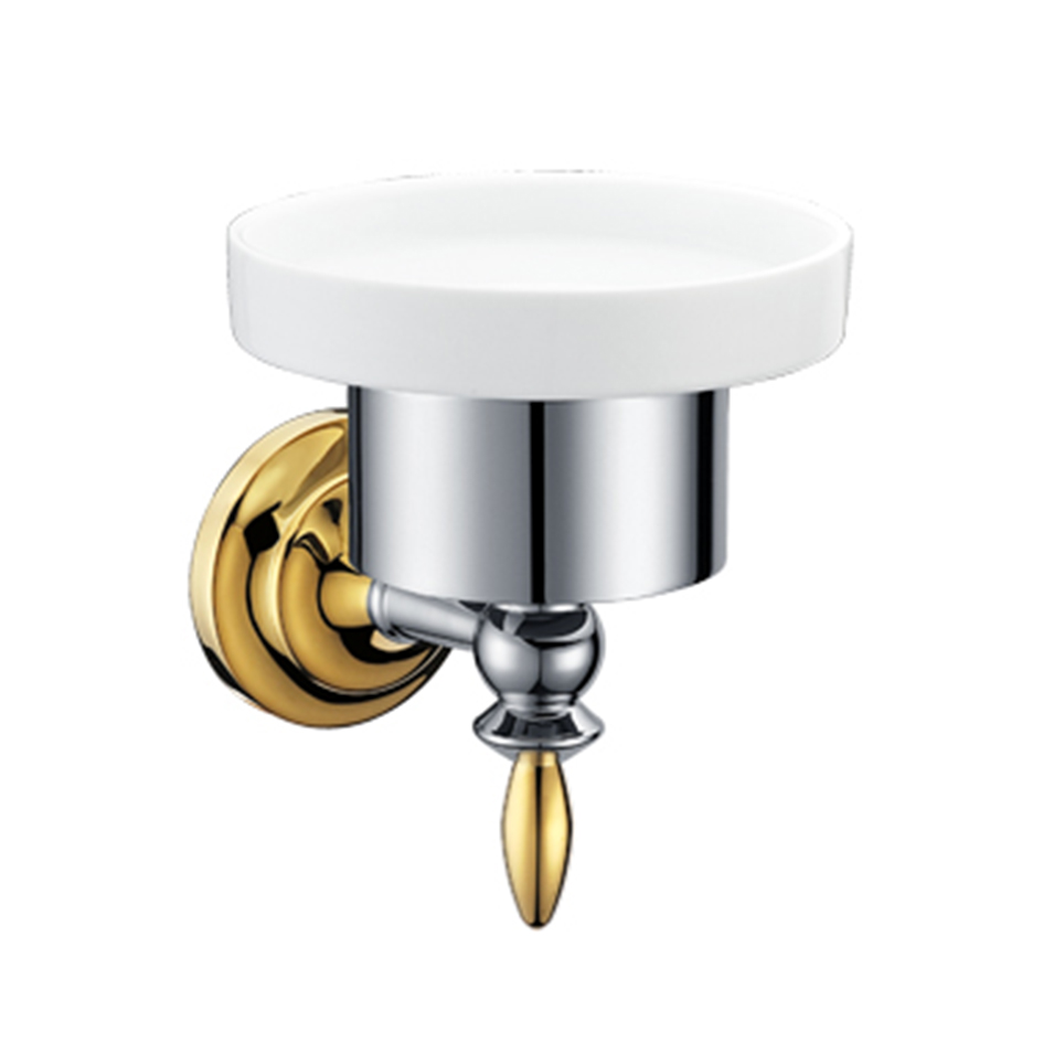 Мыльница MELANA хром+золото MLN-820010-1 820 серия