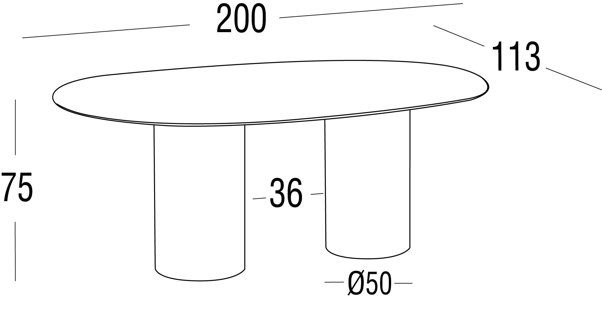 Овальный стол HPL Roberti Queen ARCH-00080212 - Вид №1