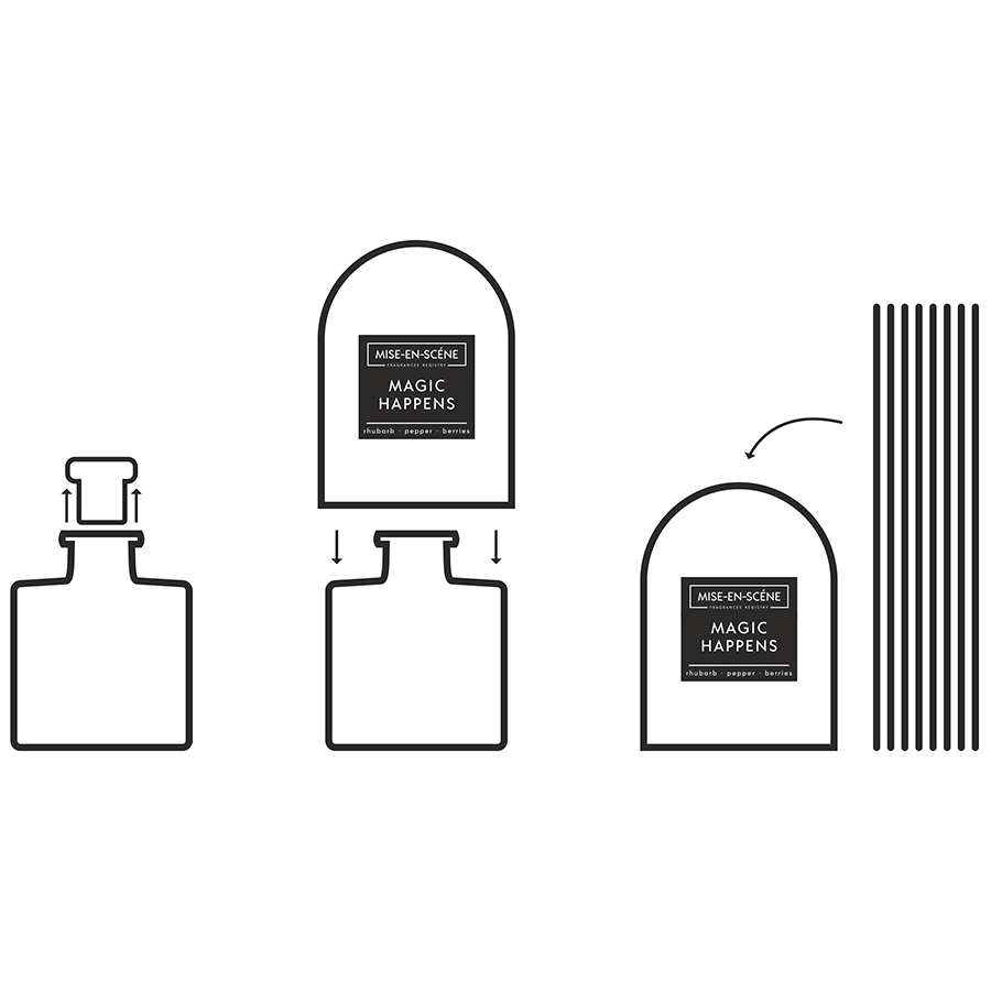 MK200GRMS Диффузор ароматический , mise en scene, magic happens, 200 мл Ambientair  - Вид №2