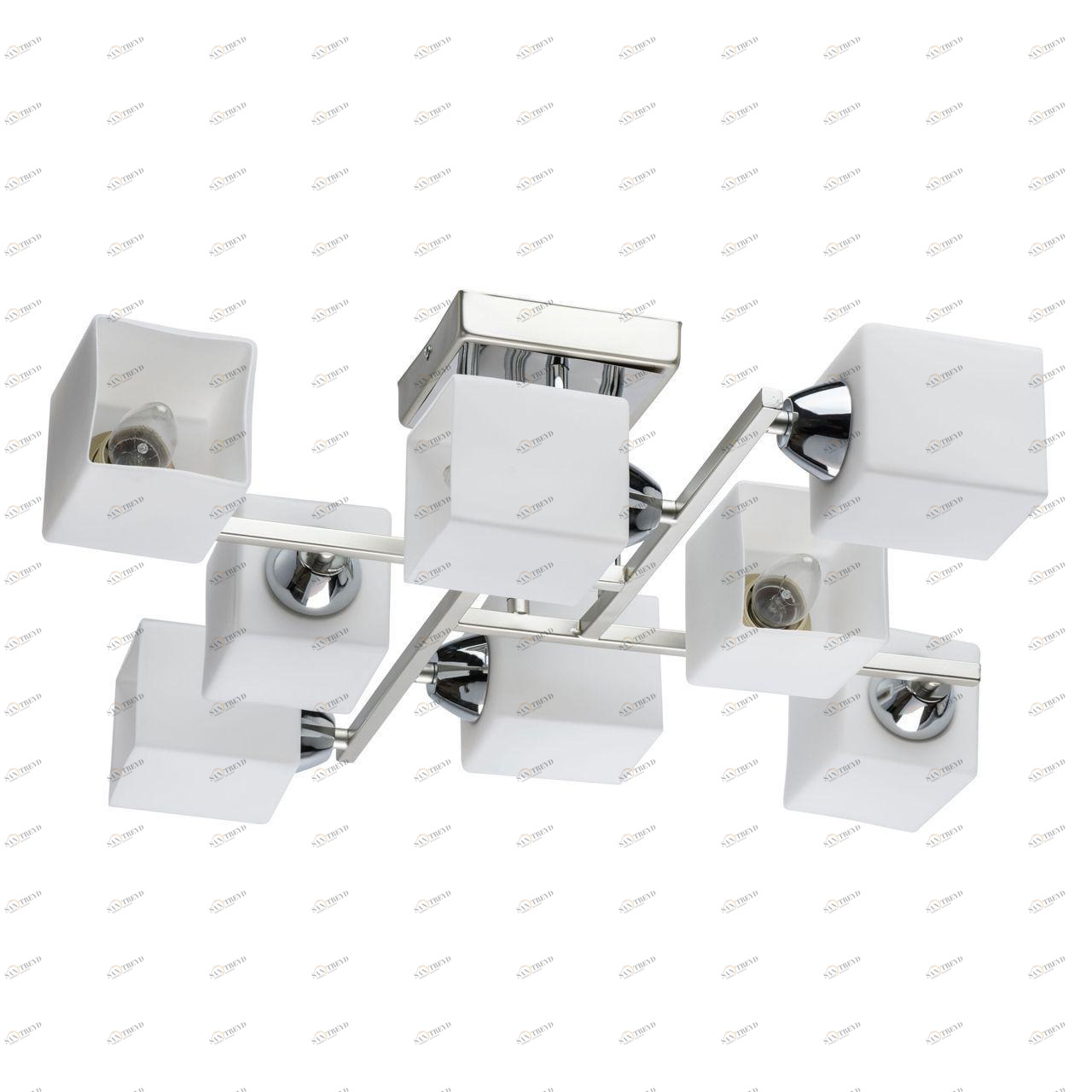 Потолочная люстра De Markt City Тетро 673015108 DE MARKT ТЕТРО 328385 Белый;серебро 