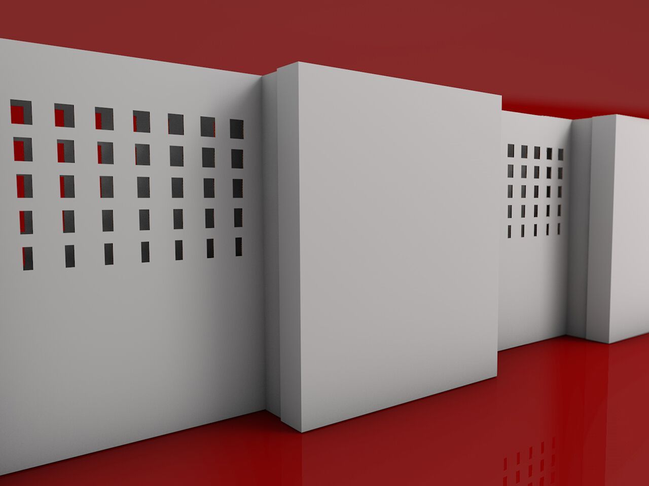 Отдельно стоящий, односторонний или двухсторонний модульный пользовательский экран Remor разделители ARCH-00130335 - Вид №5