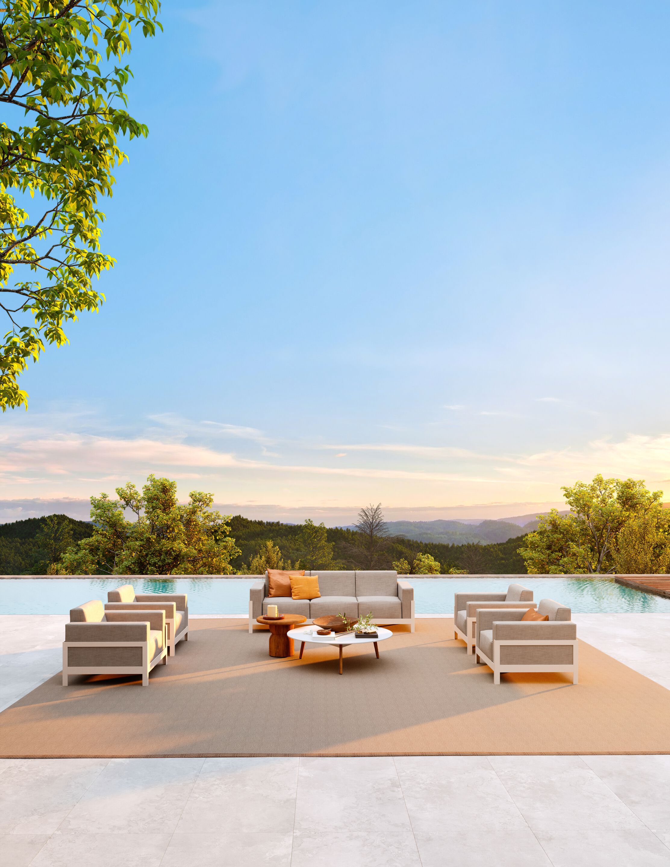 Тканевое садовое кресло с подлокотниками для контракта Walters More Comfort ARCH-00116717 - Вид №6