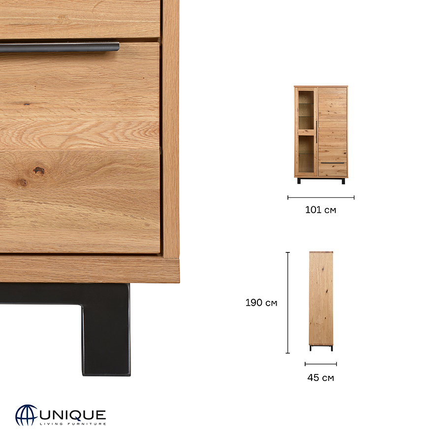 29478900 Шкаф , florence, 102х45х190 см Unique Furniture  - Вид №26